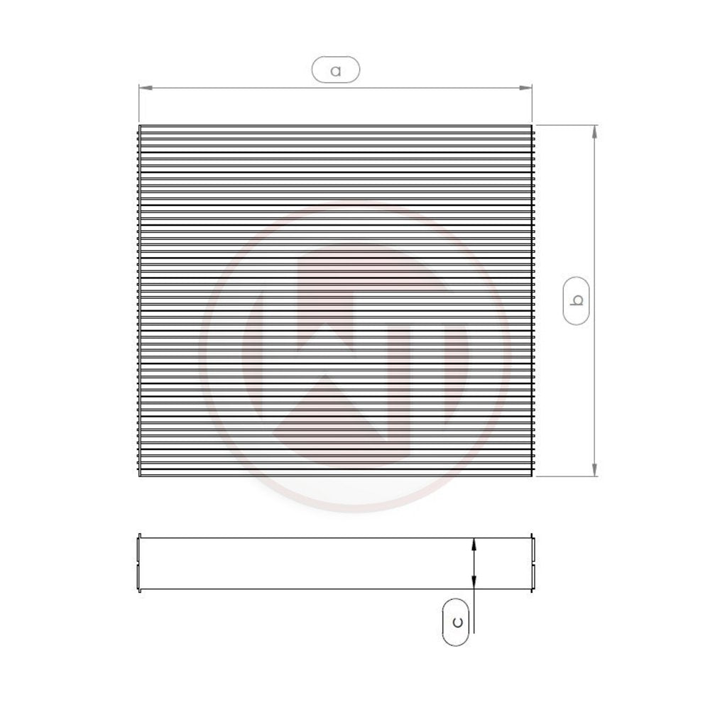 Wagner Tuning Wasserkühlernetz 685x489x50