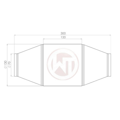 Wagner Tuning Rennsport-Katalysator Ø130x120 - EU6 Beschichtung