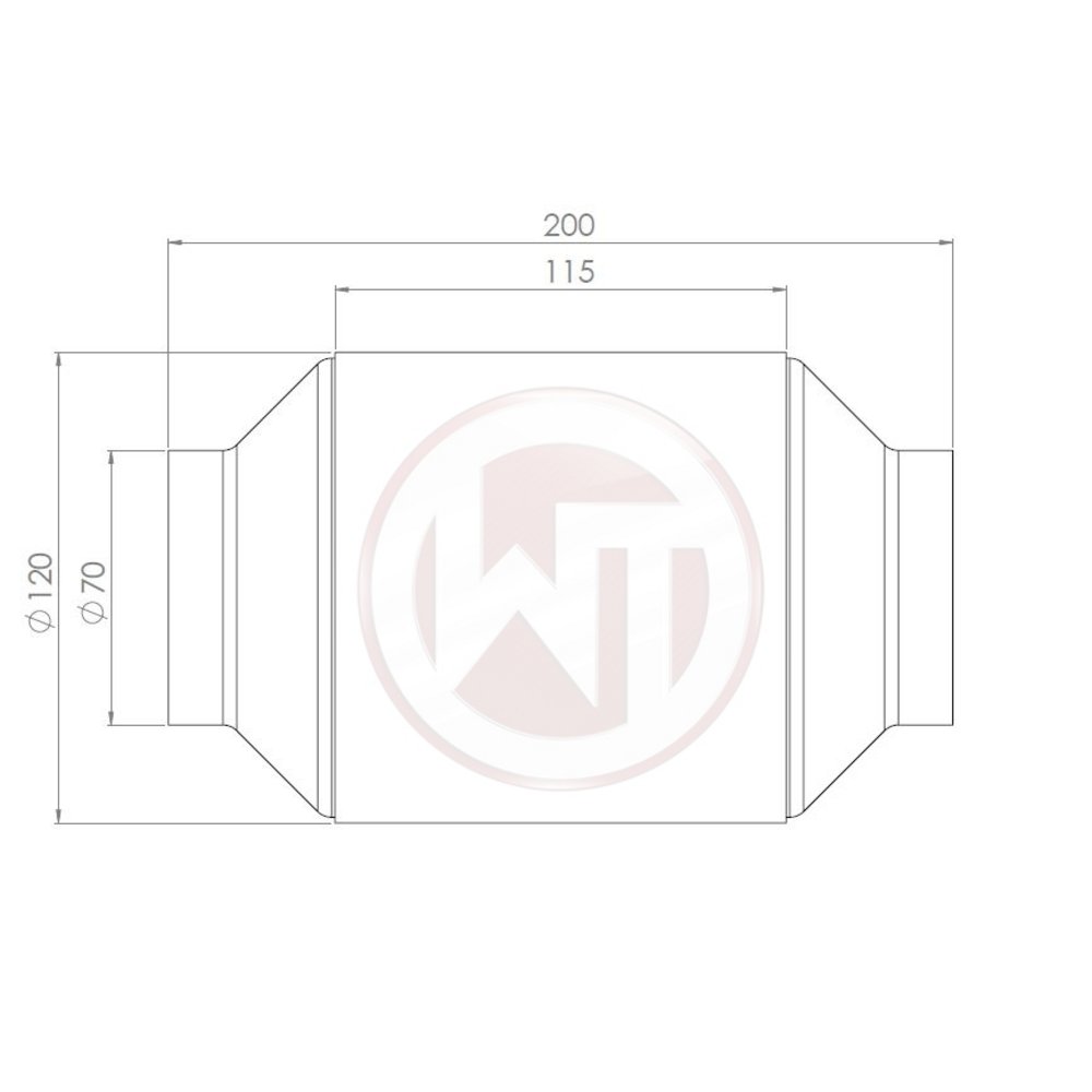 Wagner Tuning Rennsport-Katalysator 200CPSI mit EU6 Beschichtung