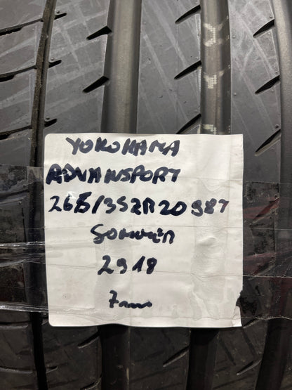 4x Yokohama Advan Sport 265/35ZR20 98Y DEMO