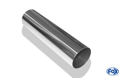 FOX Anschweißendrohr Typ 10 Ø 76 mm / Länge: 300 mm  - rund / uneingerollt / gerade / ohne Absorber