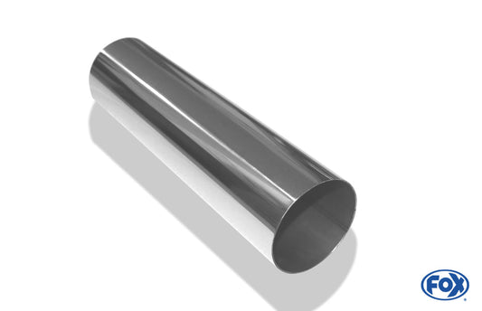 FOX Anschweißendrohr Typ 10 Ø 80 mm / Länge: 300 mm  - rund / uneingerollt / gerade / ohne Absorber