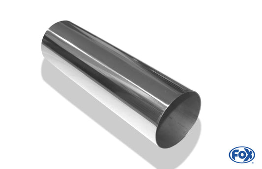FOX Anschweißendrohr Typ 10 Ø 90 mm / Länge: 300 mm  - rund / uneingerollt / gerade / ohne Absorber