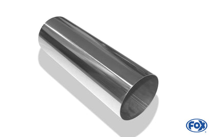 FOX Anschweißendrohr Typ 10 Ø 100 mm / Länge: 300 mm  - rund / uneingerollt / gerade / ohne Absorber