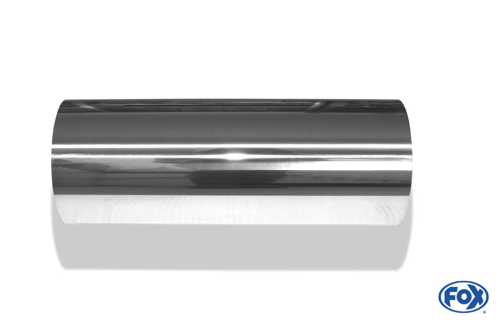 FOX Anschweißendrohr Typ 10 Ø 114 mm / Länge: 300 mm  - rund / uneingerollt / gerade / ohne Absorber