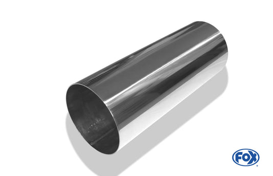 FOX Anschweißendrohr Typ 10 Ø 114 mm / Länge: 300 mm  - rund / uneingerollt / gerade / ohne Absorber