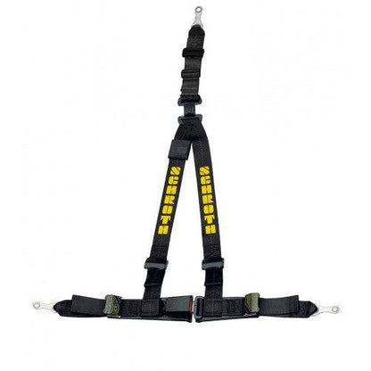 Schroth Rallye 3 asm schwarz mit gelbem Flock links