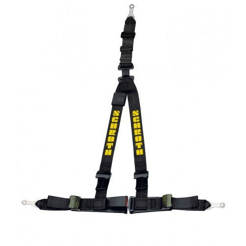 Schroth Rallye 3 asm schwarz mit gelbem Flock links