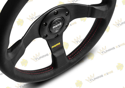 MOMO Lenkrad Tuner 320mm Schwarz Glattleder / Schwarz