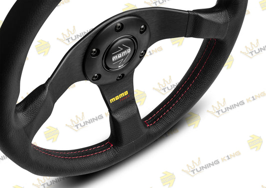 MOMO Lenkrad Tuner 320mm Schwarz Glattleder / Schwarz