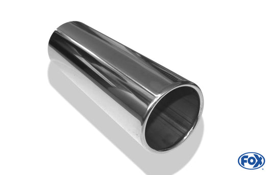 FOX Anschweißendrohr Typ 12 Ø 100 mm / Länge: 300 mm  - rund / eingerollt / gerade / ohne Absorber