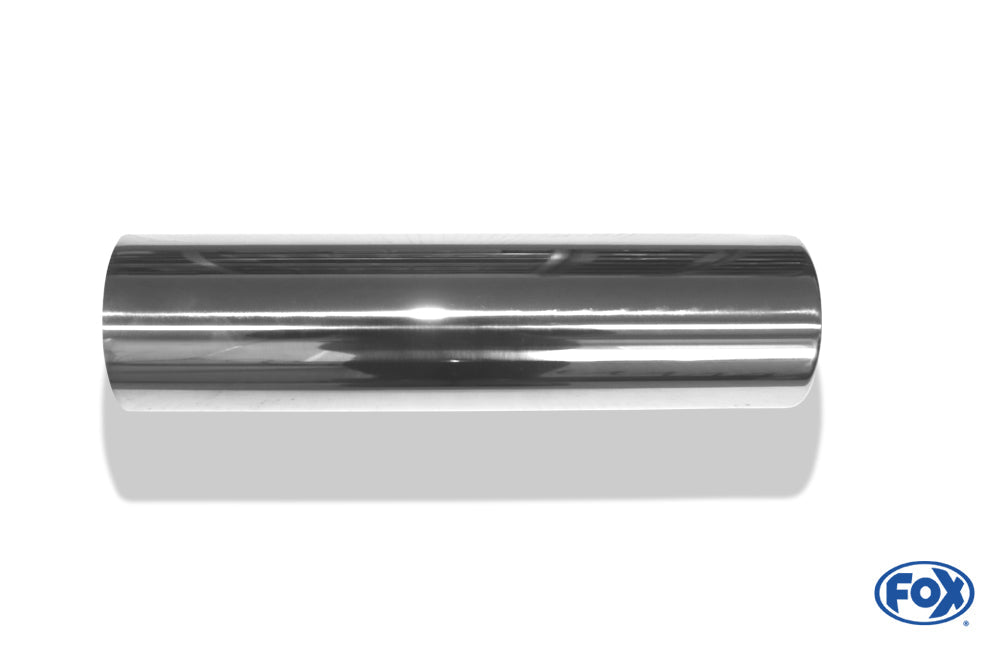 FOX Anschweißendrohr Typ 13 Ø 80 mm / Länge: 300 mm  - rund / eingerollt / gerade / mit Absorber