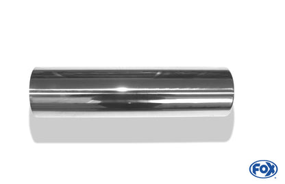 FOX Anschweißendrohr Typ 13 Ø 80 mm / Länge: 300 mm  - rund / eingerollt / gerade / mit Absorber