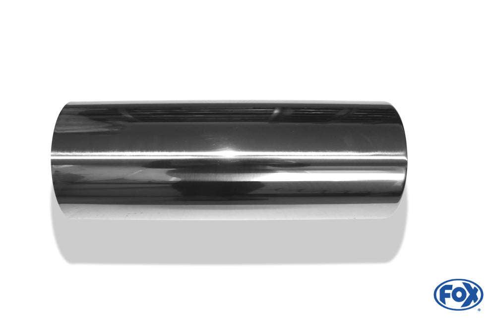 FOX Anschweißendrohr Typ 12 Ø 114 mm / Länge: 300 mm  - rund / eingerollt / gerade / ohne Absorber