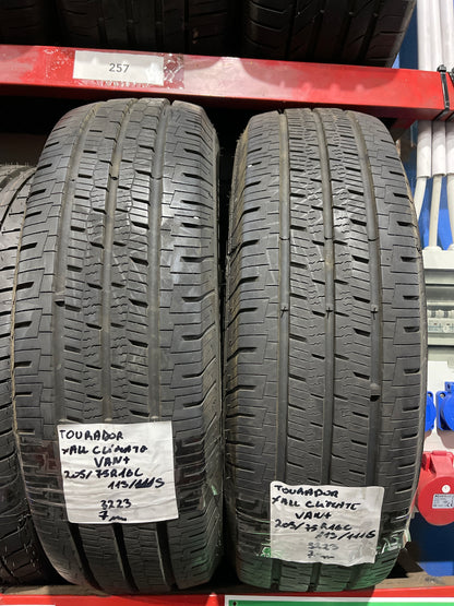 2x Tourador X All Climate Van+ 205/75R16C 113/111 S Ganzjahresreifen