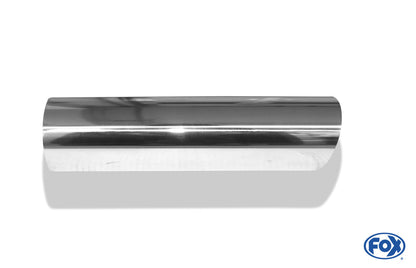 FOX Anschweißendrohr Typ 14 Ø 80 mm / Länge: 300 mm - rund / uneingerollt / 15° abgeschrägt / ohne Absorber