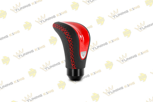 MOMO Schaltknauf Combat Evo Rot / Schwarz Leder