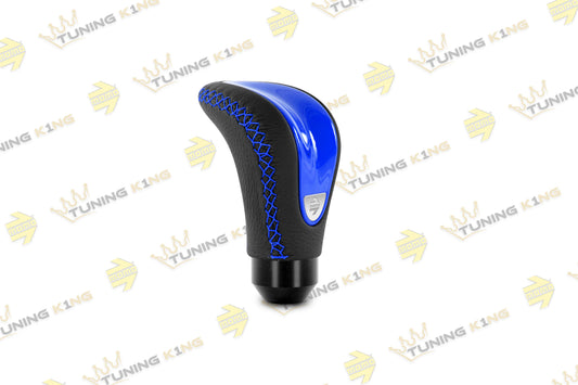 MOMO Schaltknauf Combat Evo Blau / Schwarz Leder