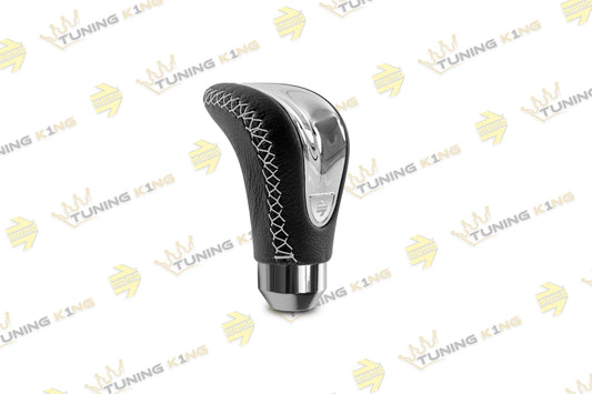MOMO Schaltknauf Combat Evo Chrom / Schwarz Leder