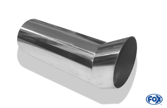 FOX Anschweißendrohr Typ 18 Ø 100 mm / Länge: 300 mm - rund / uneingerollt / FOX-Design / ohne Absorber
