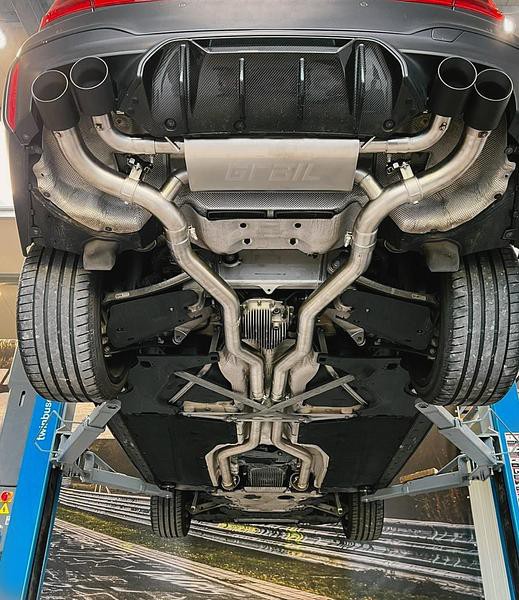 Grail Auspuffanlage BMW F90 M5 3-Zoll Edelstahl Endrohre Non-OPF