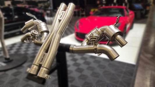 Grail Auspuffanlage Ferrari F12 ohne integriertem Katalysator Montage bei Grail