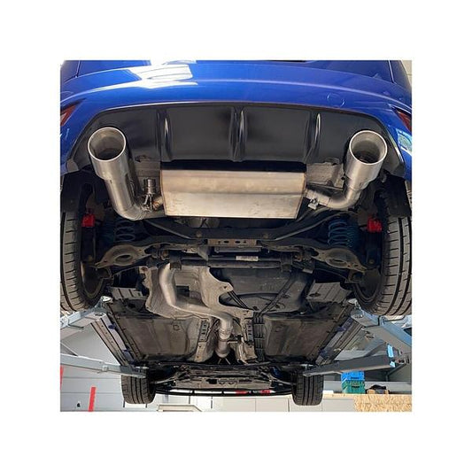 Grail Auspuffanlage Ford Focus MK2 RS/ST Schwarze Endrohre 114mm Montage bei Grail