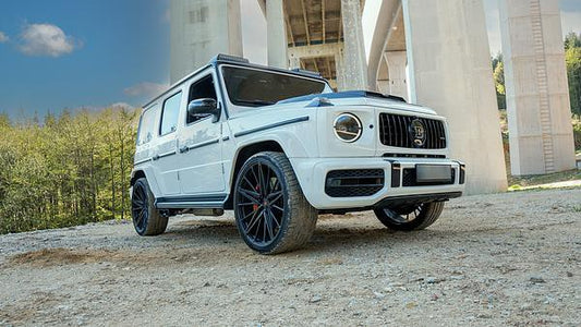 Grail Auspuffanlage Mercedes Benz AMG G63 W464 gefräste Endrohre Montage bei Grail