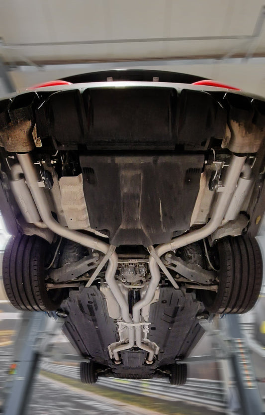 Grail Auspuffanlage Mercedes Benz AMG E63 & E63S 213 T-Modell mit OPF Montage bei Grail