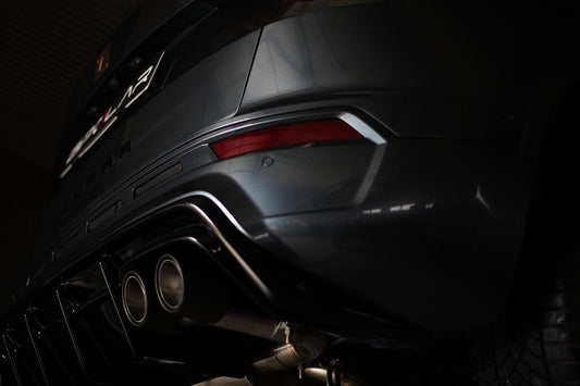 Grail Auspuffanlage Cupra Ateca 3.5-Zoll 4-flutig Chrom Endrohre an HJS