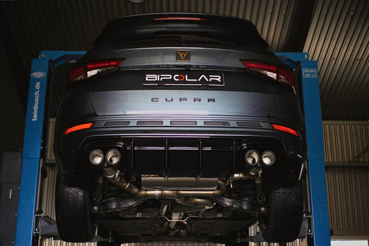 Grail Auspuffanlage Cupra Ateca 3.5-Zoll 4-flutig Carbon Endrohre an HJS