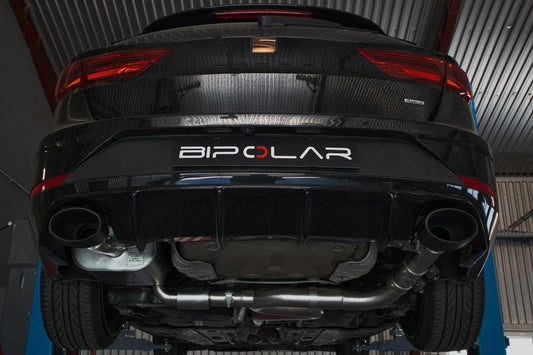Grail Auspuffanlage Seat Leon Cupra ST 3-Zoll Oval Schwarz (170x107) Frontantrieb (FWD) DNUE an Serie