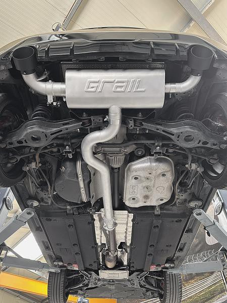 Grail Auspuffanlage Toyota Yaris GR ohne Endrohre Montage bei Grail