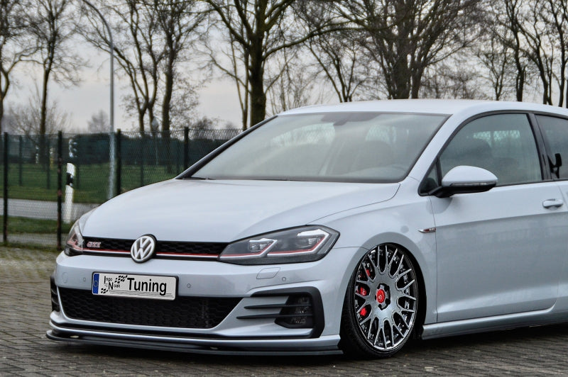 CUP Frontspoilerlippe ABS Volkswagen Golf 7 GTI + GTD Typ AU Schwarz Glanz
