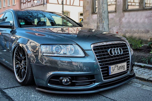 CUP Frontspoilerlippe ABS Audi A6 4F S-Line Facelift Bj.: 2008-2011 Schwarz Matt