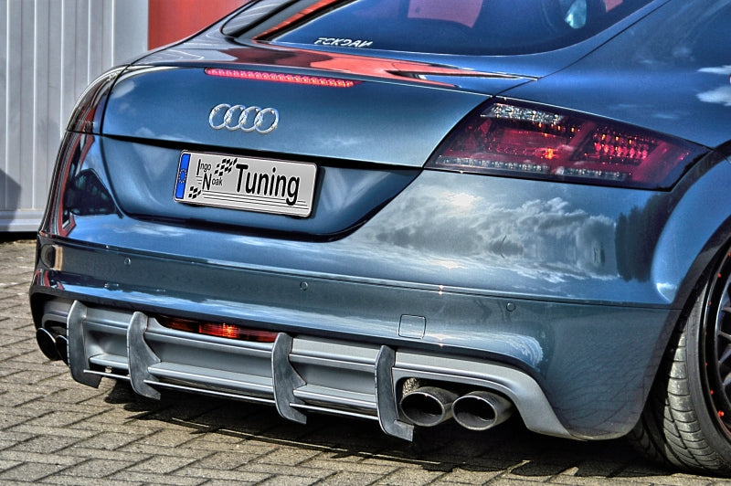 Gefräster Heckansatz Audi TT 8J Ab Bj.: 2009- Schwarz Matt