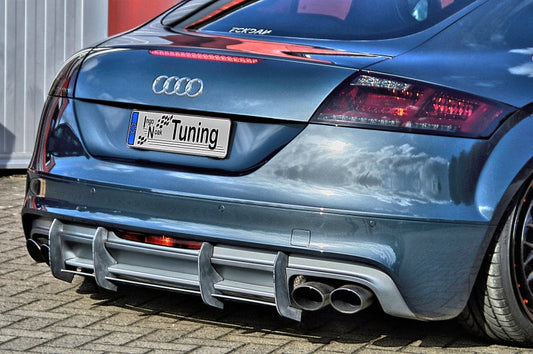 Gefräster Heckansatz Audi TT 8J Ab Bj.: 2009- Schwarz Matt