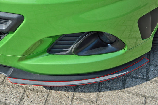 CUP Frontspoiler Flaps ABS Opel Corsa D OPC, Nürburging Edition Schwarz Glanz