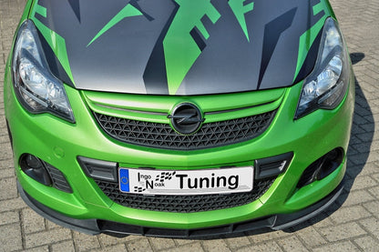 CUP Frontspoiler Flaps ABS Opel Corsa D OPC, Nürburging Edition Schwarz Glanz
