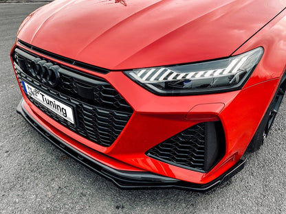 CUP Frontspoilerlippe ABS mit Seitenwing Audi RS7 Typ C8 4K ab Bj.:2019 - Carbon