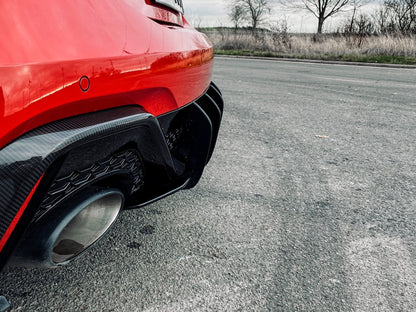 Gefräster Heckansatz Audi RS7 Typ C8 4K ab Bj.:2019 - Schwarz Matt