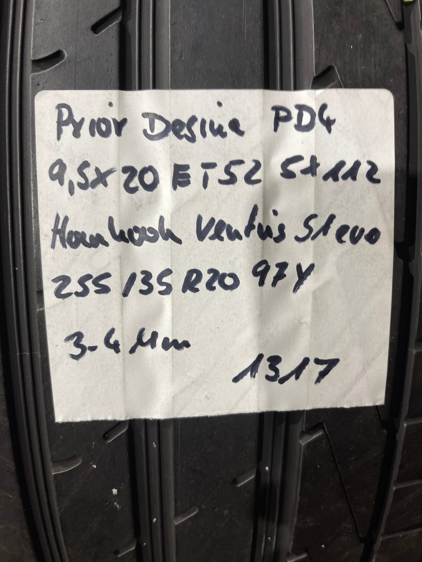 Sommerräder Prior Design PD4 9,5X20 ET52 5X112 255/35R20 Alufelge