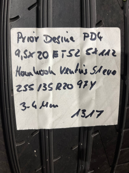 Sommerräder Prior Design PD4 9,5X20 ET52 5X112 255/35R20 Alufelge
