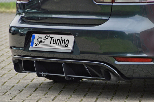 Gefräster Heckansatz Volkswagen Golf 6, Edition 35, Typ.1K Schwarz Matt