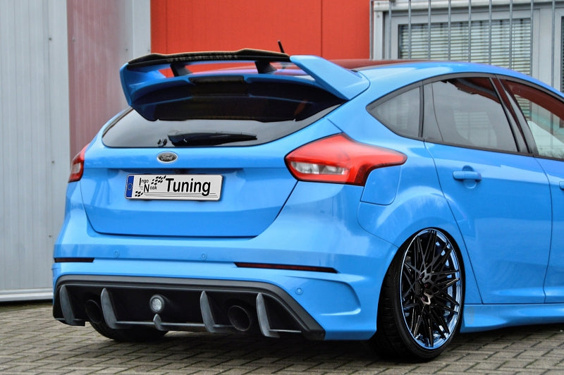 Gefräster Heckansatz Ford Focus 3 RS, Typ: DYB/RS ab Bj.: 2016- Schwarz Matt