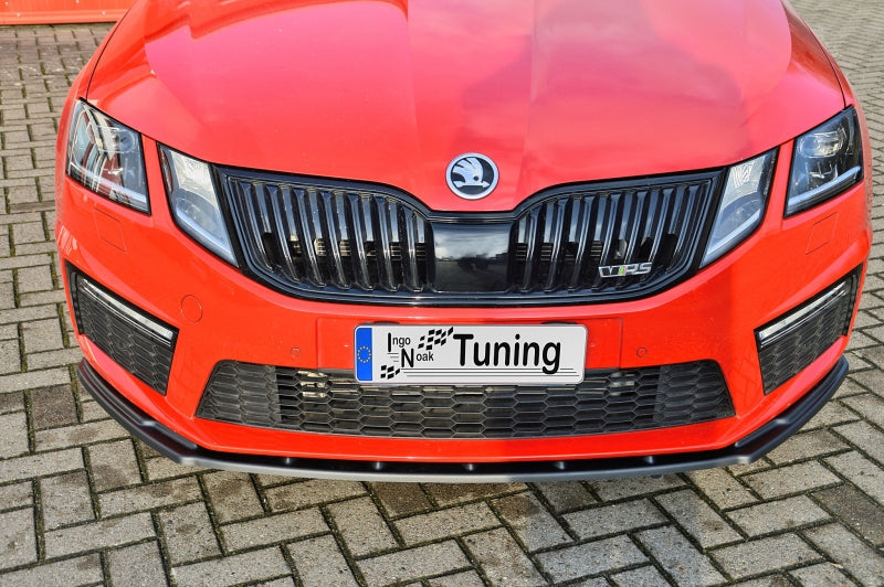CUP Frontspoilerlippe ABS Skoda Octavia RS 5E ab Bj.: 2016- Schwarz Glanz