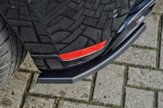 Heckansatz Seitenteile ABS Renault Clio 4, RS ab Bj.: 2013-2016 Schwarz Glanz