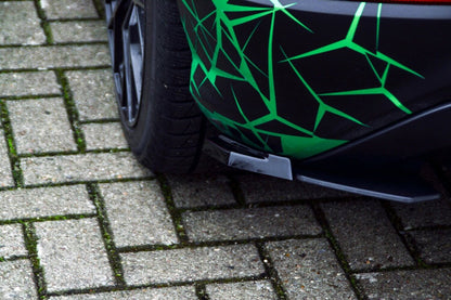 Heckansatz Seitenteile ABS Audi Q2 GA, MK1 Bj.: 2016-2020 Schwarz Glanz