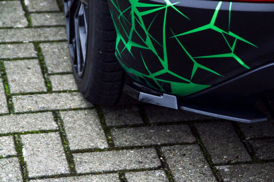 Heckansatz Seitenteile ABS Audi Q2 GA, MK1 Bj.: 2016-2020 Schwarz Glanz