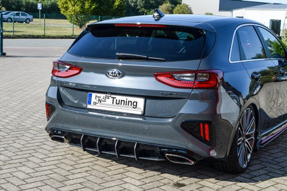 Gefräster Heckansatz Kia Ceed GT Ab Bj.:2018- Schwarz Matt
